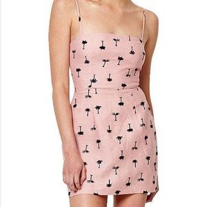 Bec + Bridge Coconut Grove Linen Appliqué Mini Dress